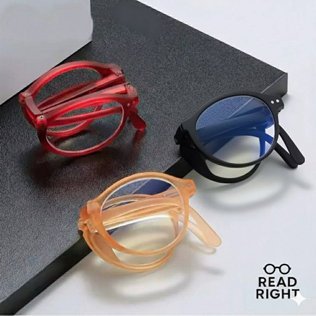 READ RIGHT - Foldable Reading Glasses.